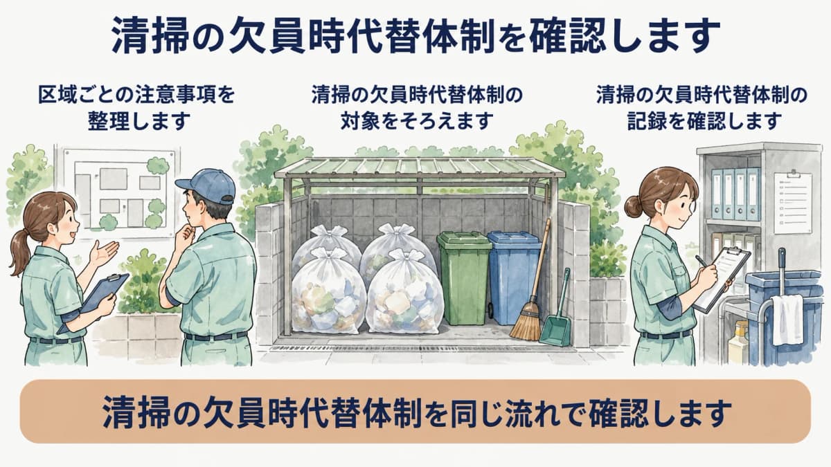 区域ごとの注意事項を整理するポイントを示す図